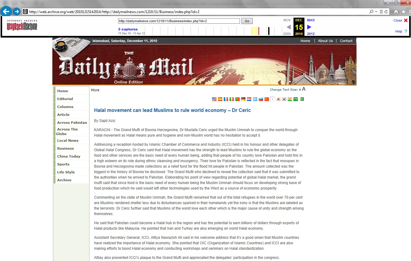 halal ceric daily mail